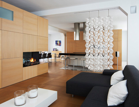Contemporary Room Dividers - Lightfacet divider by Bloomming